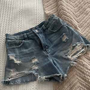 Distressed Denim Women Shorts